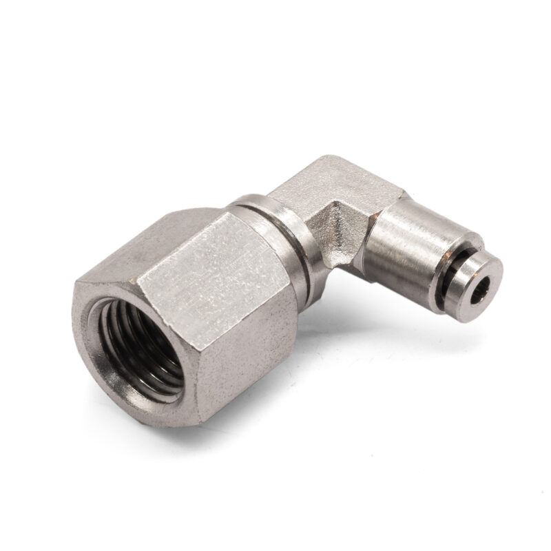 1/4" NPT(F) to 1/8" Airline 90 Degree Swivel Elbow Fitting Fitting DOT Approved