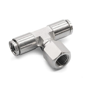 1/4" NPT(F) 3/8" to 3/8" Swivel T-Fitting Fitting DOT Approved