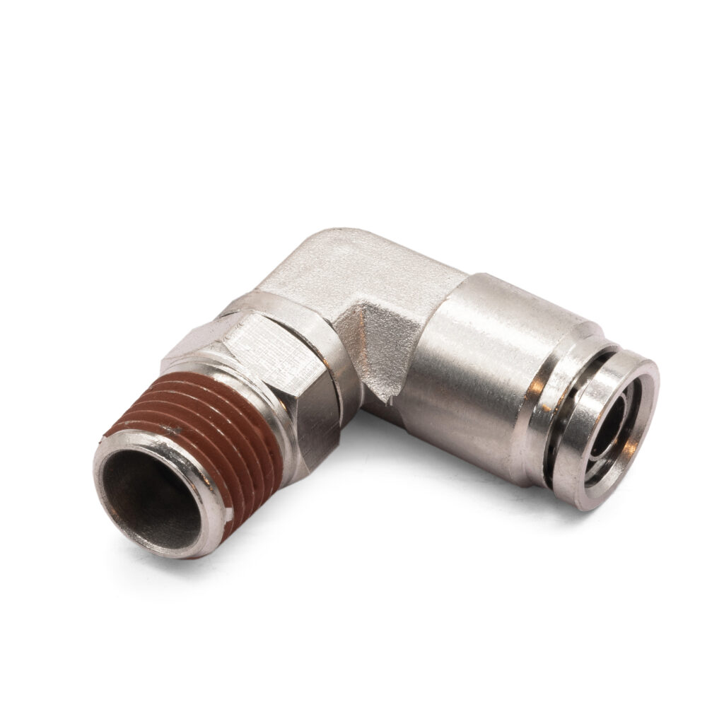 1/4" NPT(M) to 3/8" Airline 90 Degree Swivel Elbow fitting DOT Approved