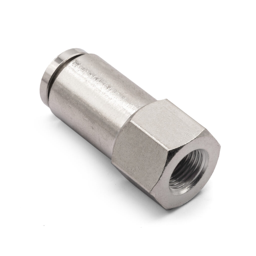 1/8" NPT(F) to 3/8" Airline Straight fitting DOT Approved