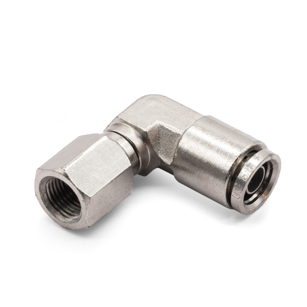 1/8" NPT(F) to 3/8" Airline 90 Degree Swivel Elbow fitting DOT Approved