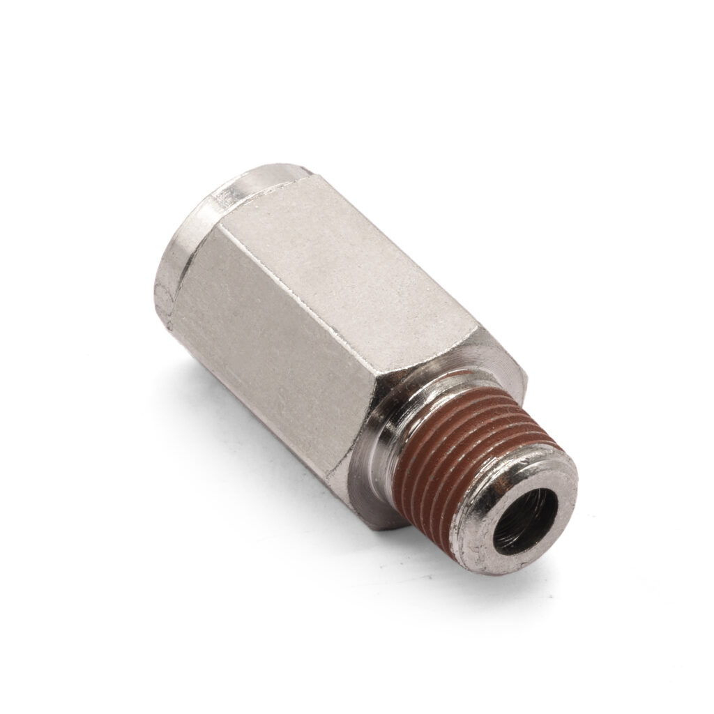 1/8" NPT(M) to 3/8" Airline Straight fitting DOT Approved