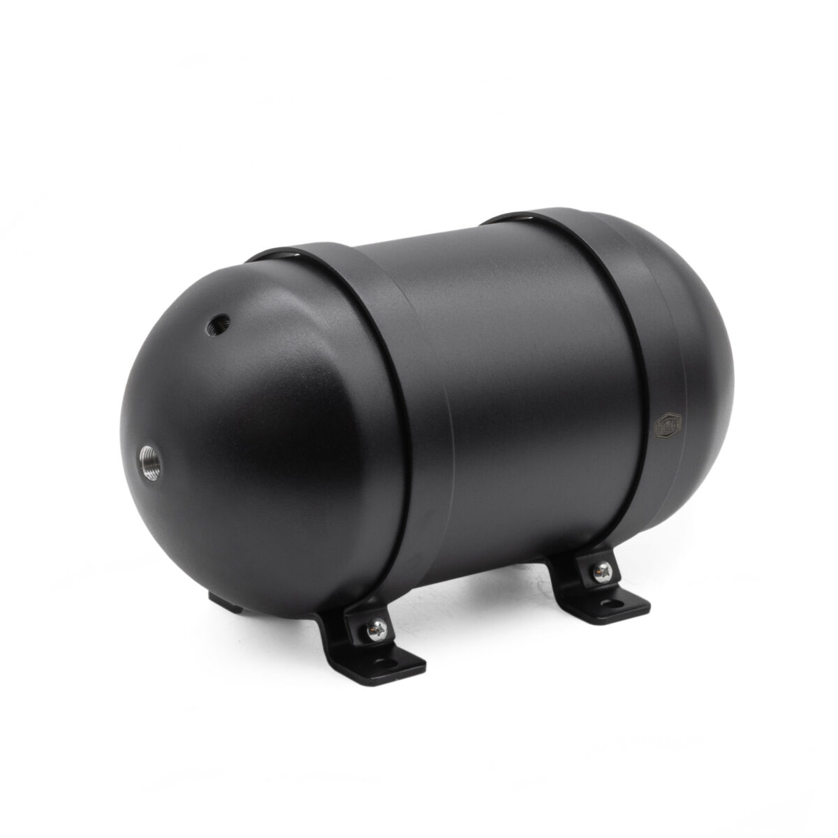 1.5 Gallon MOA Seamless Aluminium Stubby Satin Black Air Tank (5x NPT Ports, 200 PSI Rated)