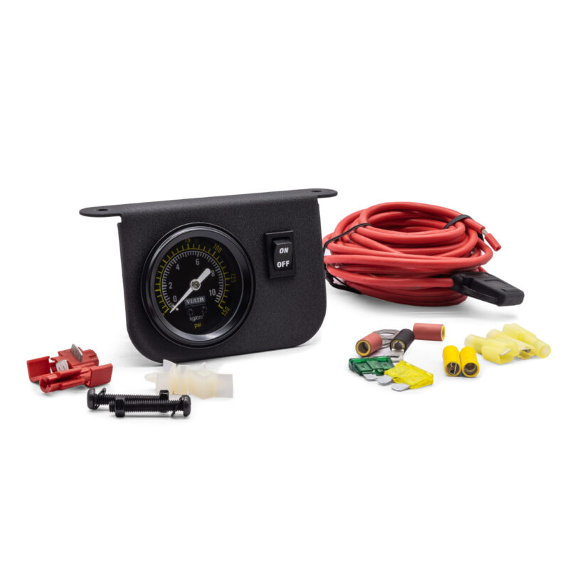 Illuminated Dash Panel Gauge Kit, Black Face (150 PSI, 30 Amp)