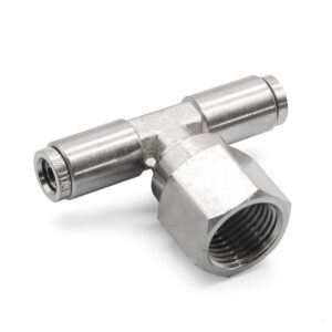 3/8" NPT(F) 1/4" to 1/4" Swivel T-Fitting Fitting DOT Approved