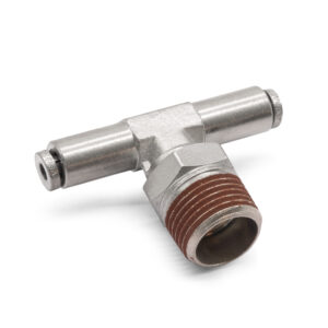 3/8" NPT(M) 1/8" to 1/8" Swivel T-Fitting Fitting DOT Approved