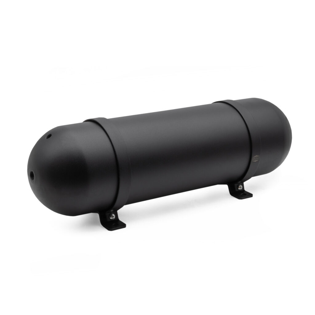 3.0 Gallon MOA Seamless Aluminium Satin Black Air Tank (5x NPT Ports, 200 PSI Rated)