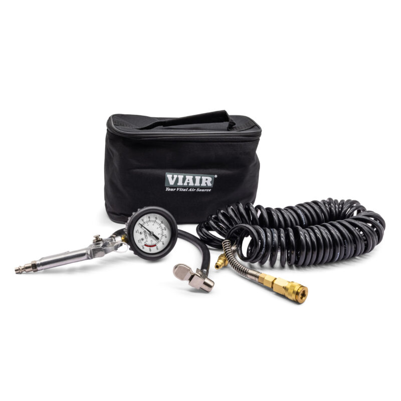 Inflation Kit w/2.5? Mechanical Gauge Tire Gun, 200 PSI, 30? Hose, Carry Bag
