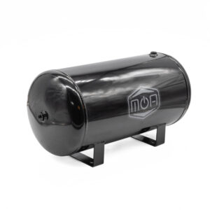 5 Gallon MOA Steel Gloss Black Air Tank (6x NPT Ports, 150 PSI Rated)