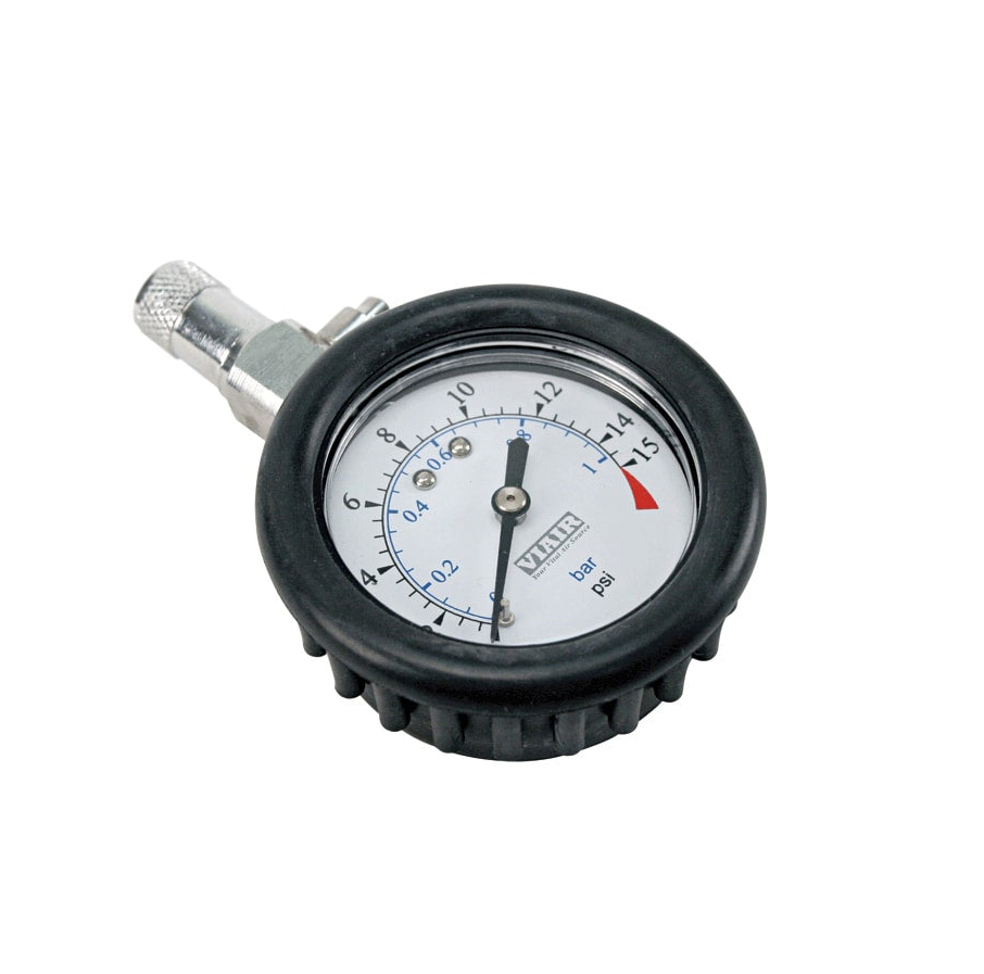 2.0" Tire Gauge w/Boot (0 to 15 PSI)