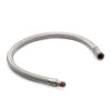 18" S.S. Braided Leader Hose (1/8" M to 1/4" F Swivel, NPT)