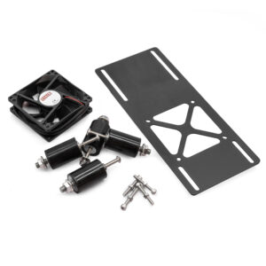 IP68 Cooling Fan With Vibration Isolator Kit, w/Mounting Hardware, Bracket (L), 12V CE