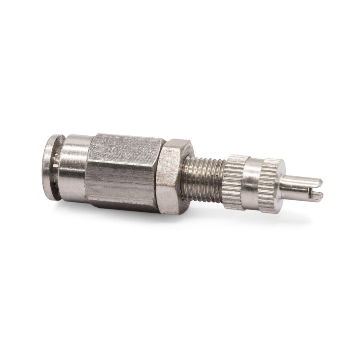 DOT Inflation Valve (For 1/4" Air Line) PTC Style, Nickel Plated Fitting DOT Approved