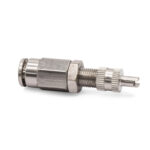 DOT Inflation Valve (For 1/4" Air Line) PTC Style, Nickel Plated Fitting DOT Approved