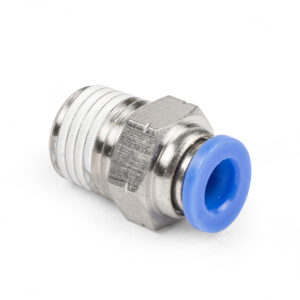 1/4" NPT Male to 6mm Push Lock PTC Straight Fitting