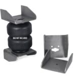 MOA B20 Dual / Twin Bellow Air Bag Weld on Mounting Plates, designed for Chassis / Outrigger / Box Section Mounting, (Winged Style) Pair