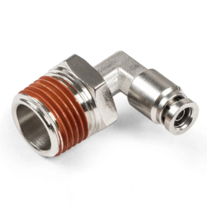 1/2" NPT(M) to 1/4" Air Line Push Connect 90 Degree Swivel Elbow Fitting, DOT, (Air Bag B20, D2500 Air Bag Port Fit)