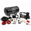 2 Way Air Ride Management System 444C Black Compressor 5 Gallon Steel Tank