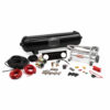 4 Way Air Ride Management System 444C Chrome Compressor 2.5 Gallon Steel Tank